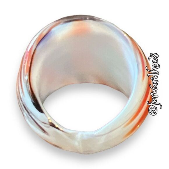 Hand-Blown Artisanal Glass Ring - Size 8.25 - Picture 5 of 14